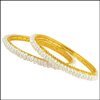 SIMPLE PEARL BANGLES - JP-OCT 631 - Click here to View more details about this Product